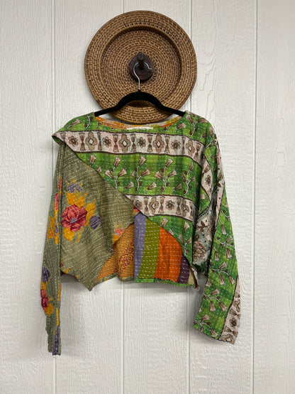 Pareo Kantha In Bloom Cropped Pullover 0326 017