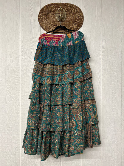 Rasgulla Sari Venus Ruffle Maxi 1125 020