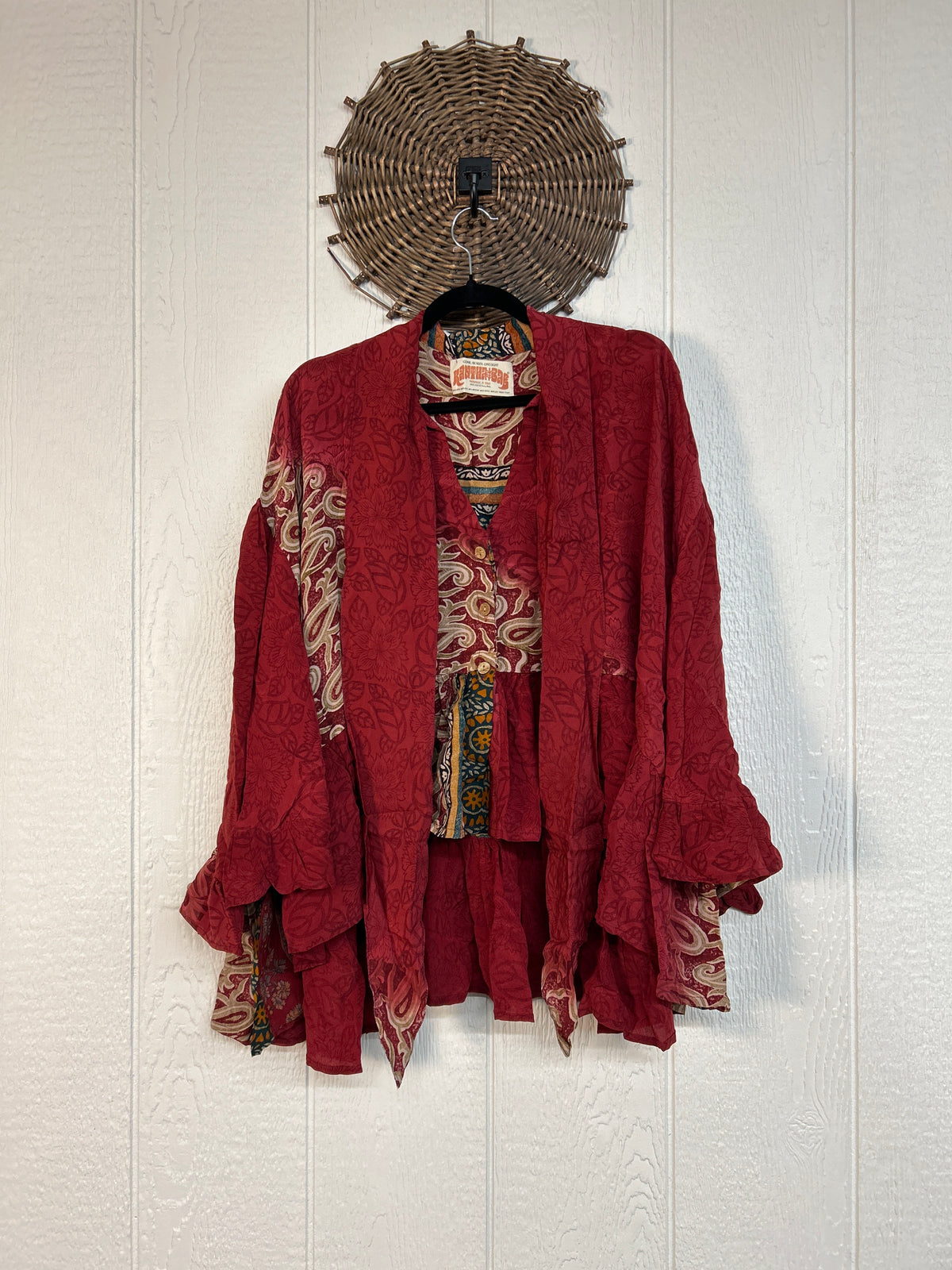 Crepe Sari Wild Rose Top 1026 019