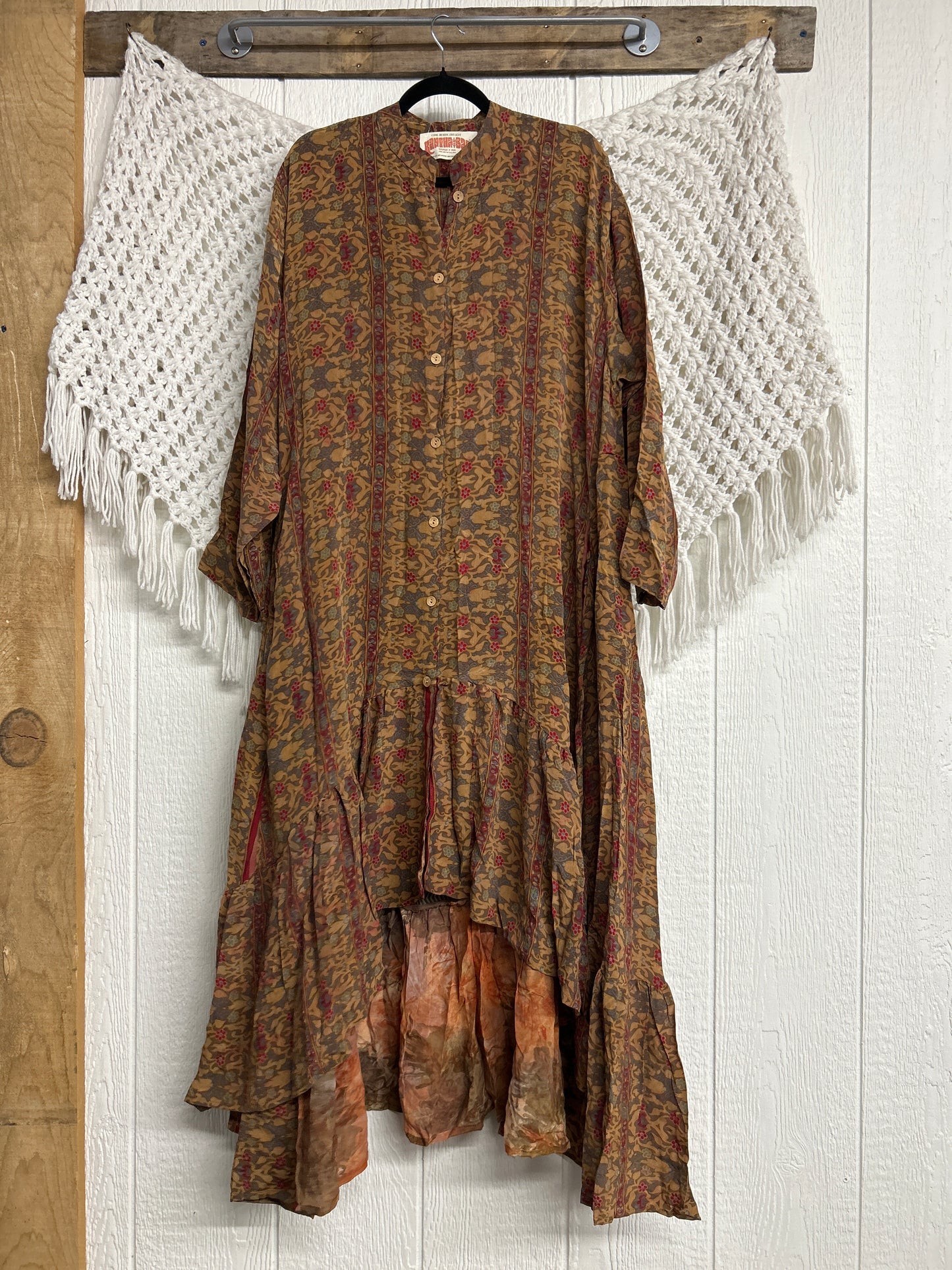 Crepe Sari Dahlia Duster Dress 0326 050