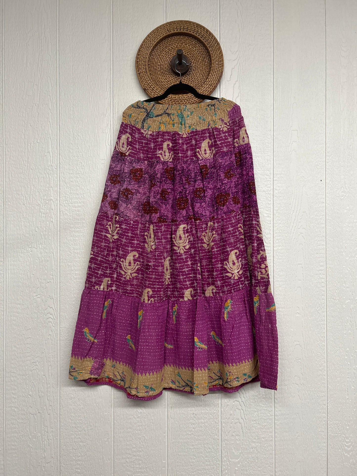 Pareo Kantha Lotus Maxi Skirt 0826 006
