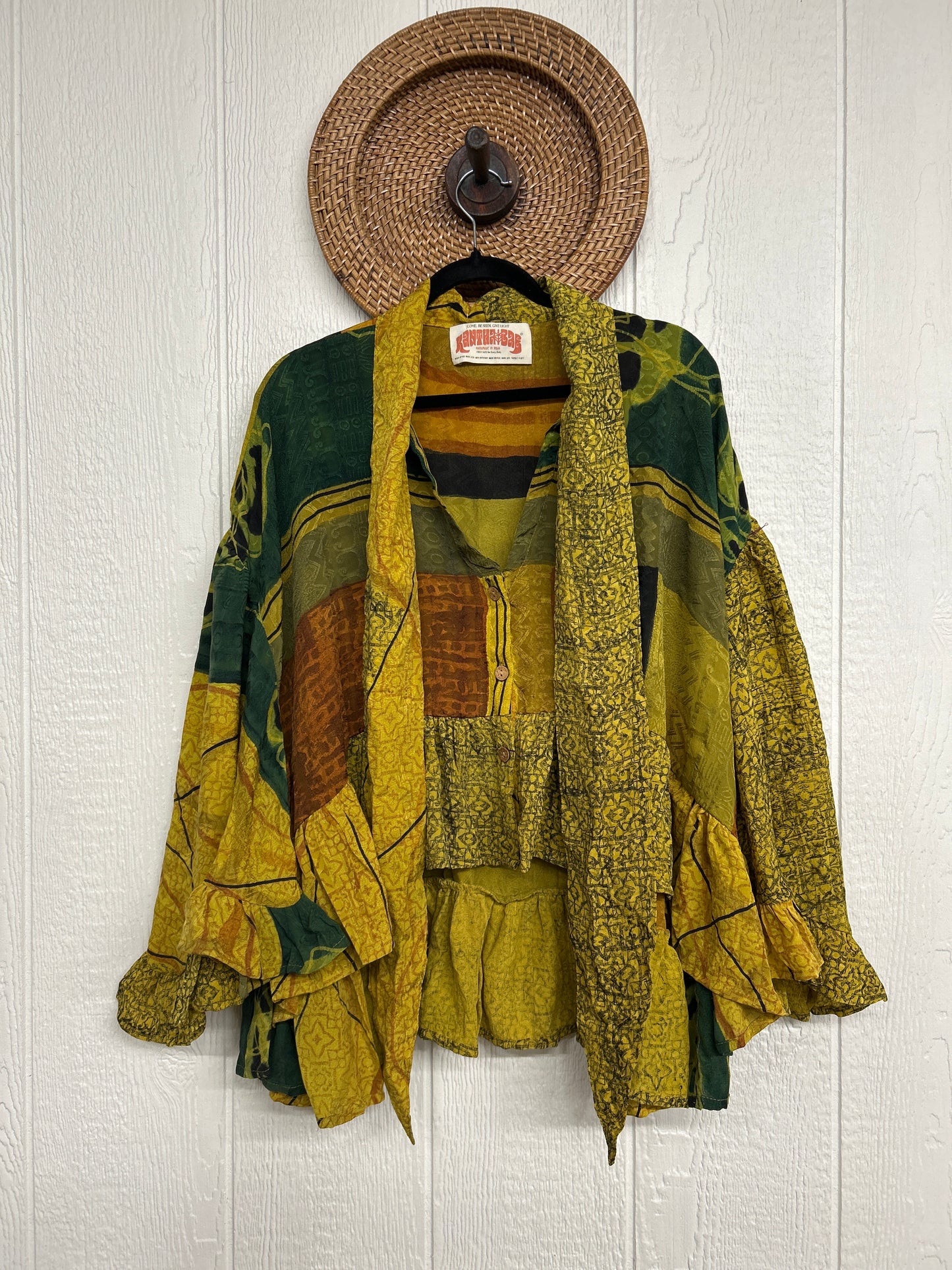 Crepe Sari Wild Rose Top 1225 030