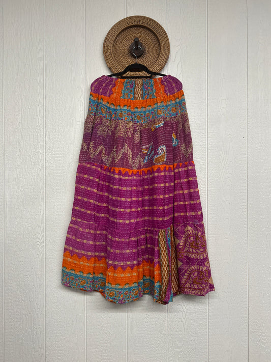 RETAIL Pareo Kantha Lotus Maxi Skirt 0826 045