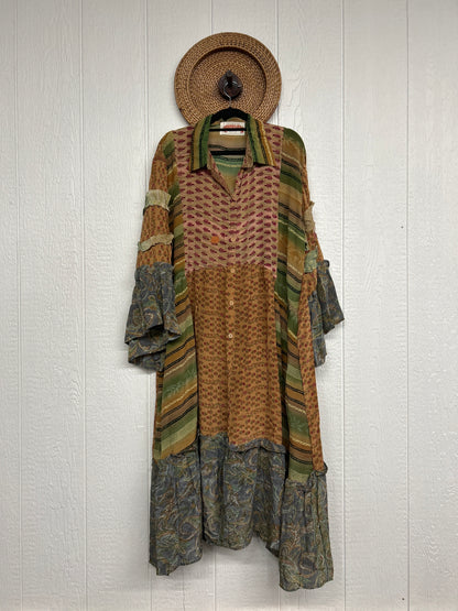 Crepe Sari Rhiannon Duster Dress 0226 208