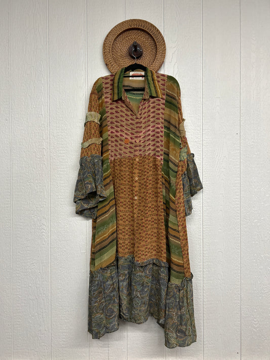 Crepe Sari Rhiannon Duster Dress 0226 208