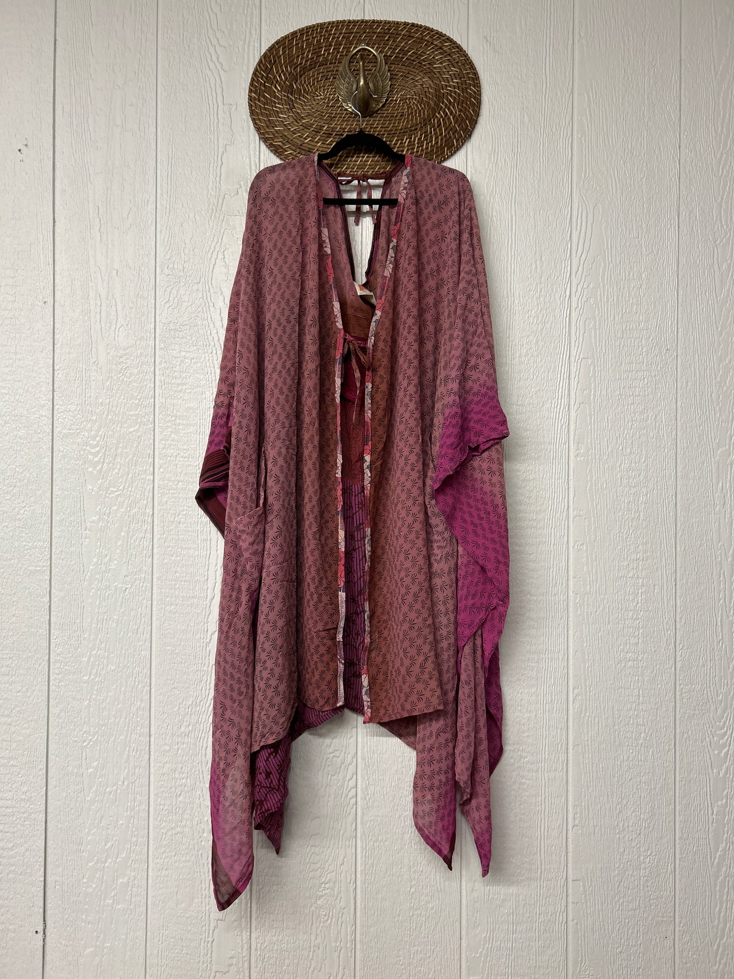 Crepe Sari Orchid Kimono 0626 039