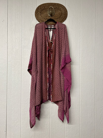 Crepe Sari Orchid Kimono 0626 039