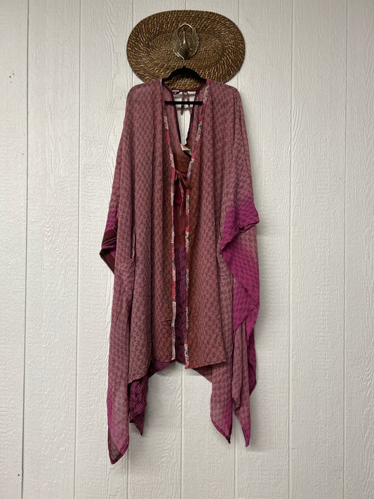 Crepe Sari Orchid Kimono 0626 039