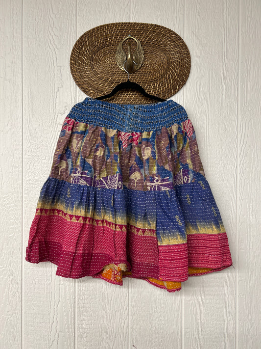 Pareo Kantha Meadow Skirt 0826 014
