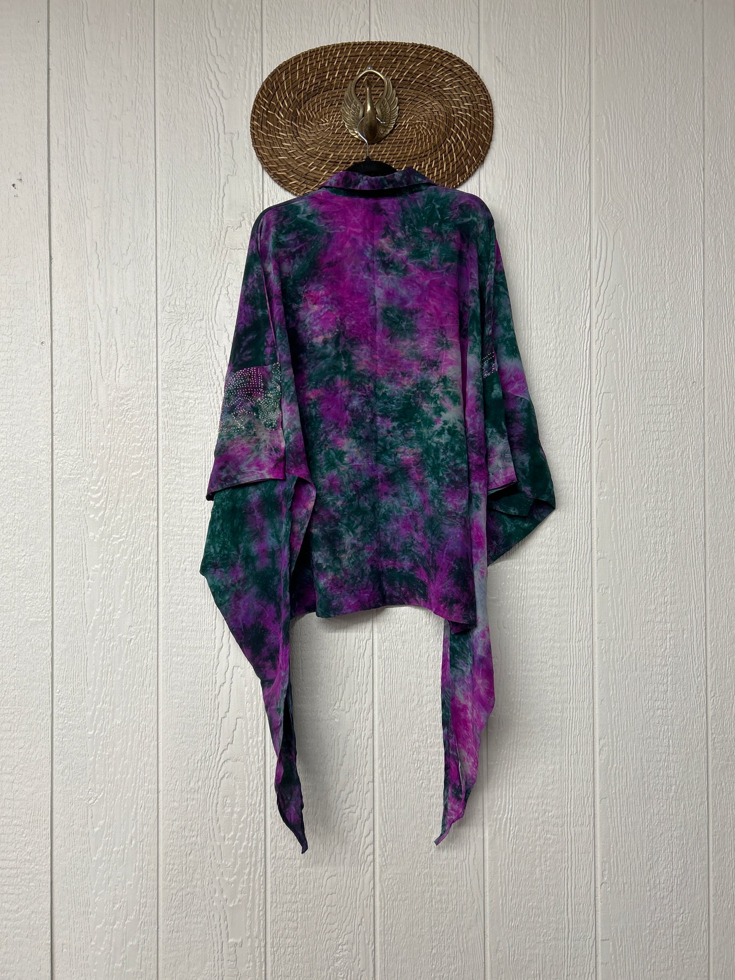 Crepe Sari Summer Nirvana Button Down 0626 087