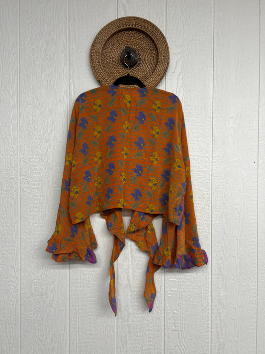 Crepe Sari Zeppelin Crop Shrug 0426 202