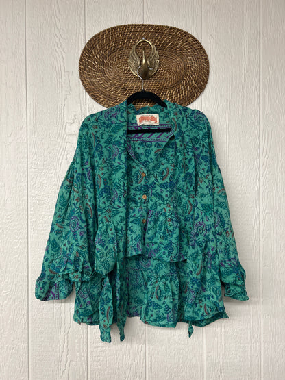 Crepe Sari Wild Rose Top 1225 180