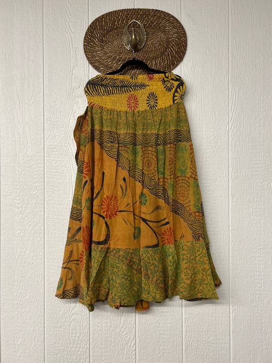 Crepe Sari Inner Peace Wrap Skirt 0626 199
