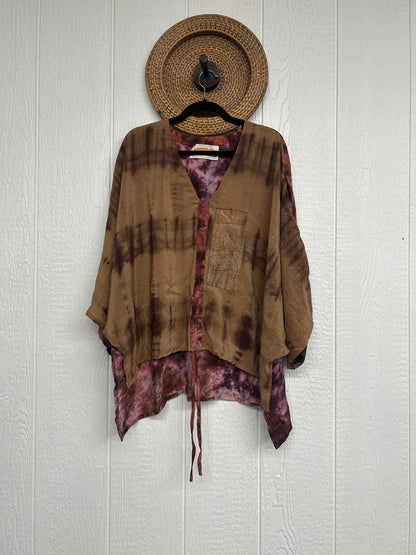 Crepe Sari Hi Lo Butterfly Top 0726 122