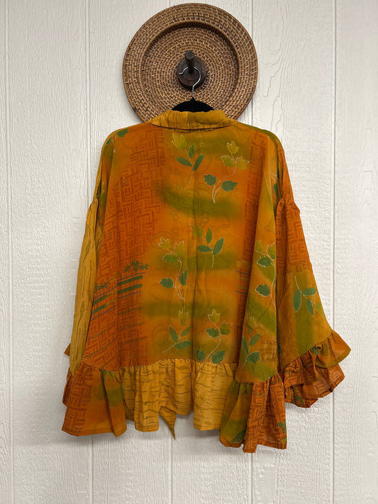 Crepe Sari Wild Rose Top 1225 062