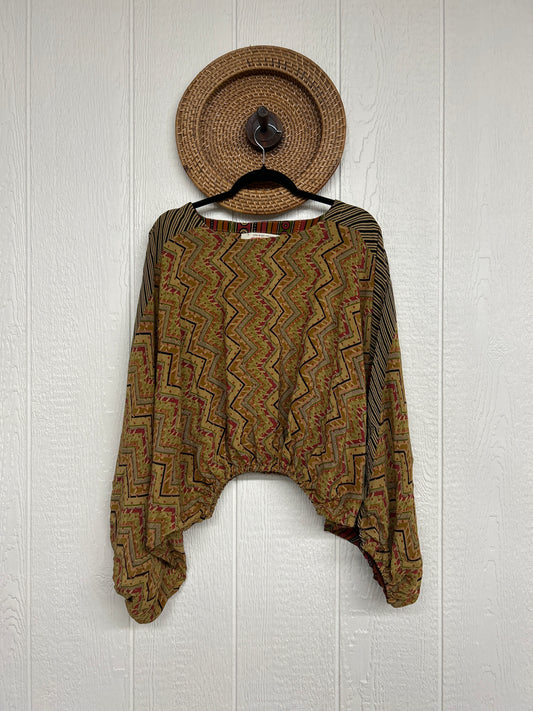 Crepe Sari Luna Crop Top 0126 087