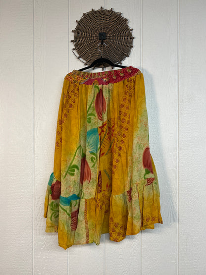 Crepe Sari Dahlia Skirt 1026 142