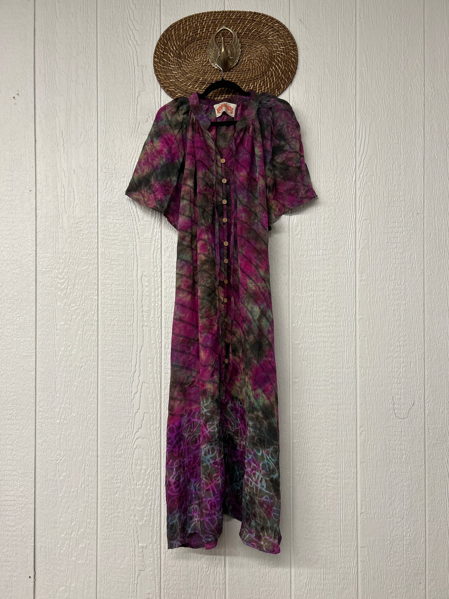 Crepe Sari Summer Woodstock Duster 0626 197