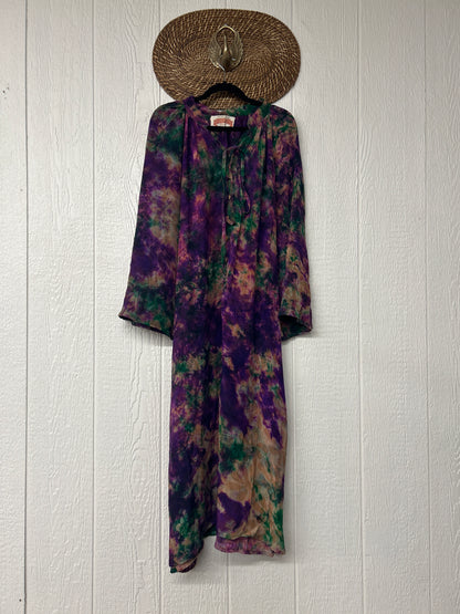 Crepe Sari Woodstock Duster Dress 0226 111