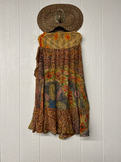 Crepe Sari Inner Peace Wrap Skirt 0626 134