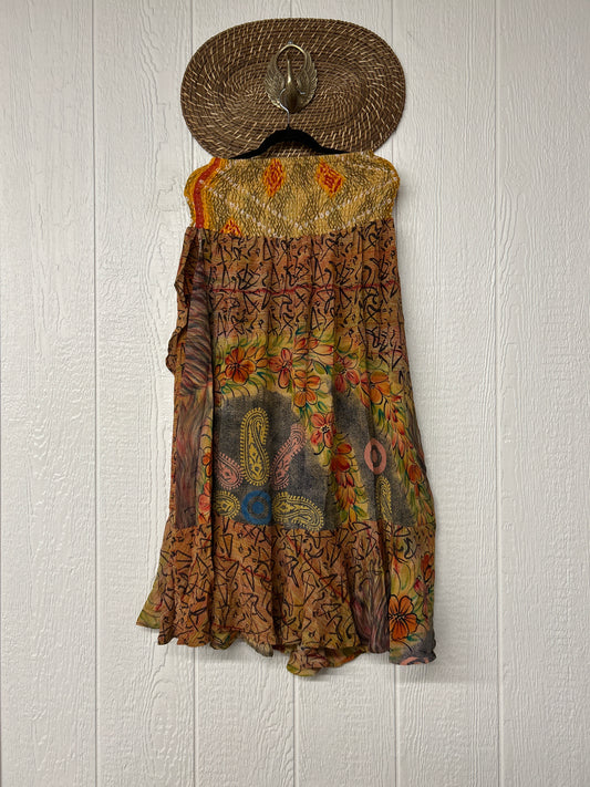 Crepe Sari Inner Peace Wrap Skirt 0626 134