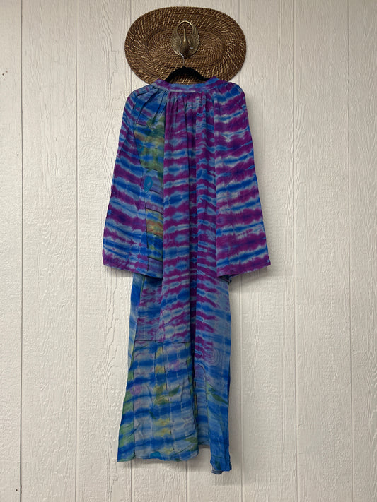 Crepe Sari Woodstock Duster Dress 0226 119