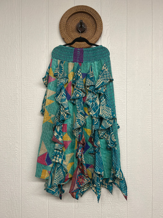 Pareo Kantha Willow Maxi Skirt 0826 048
