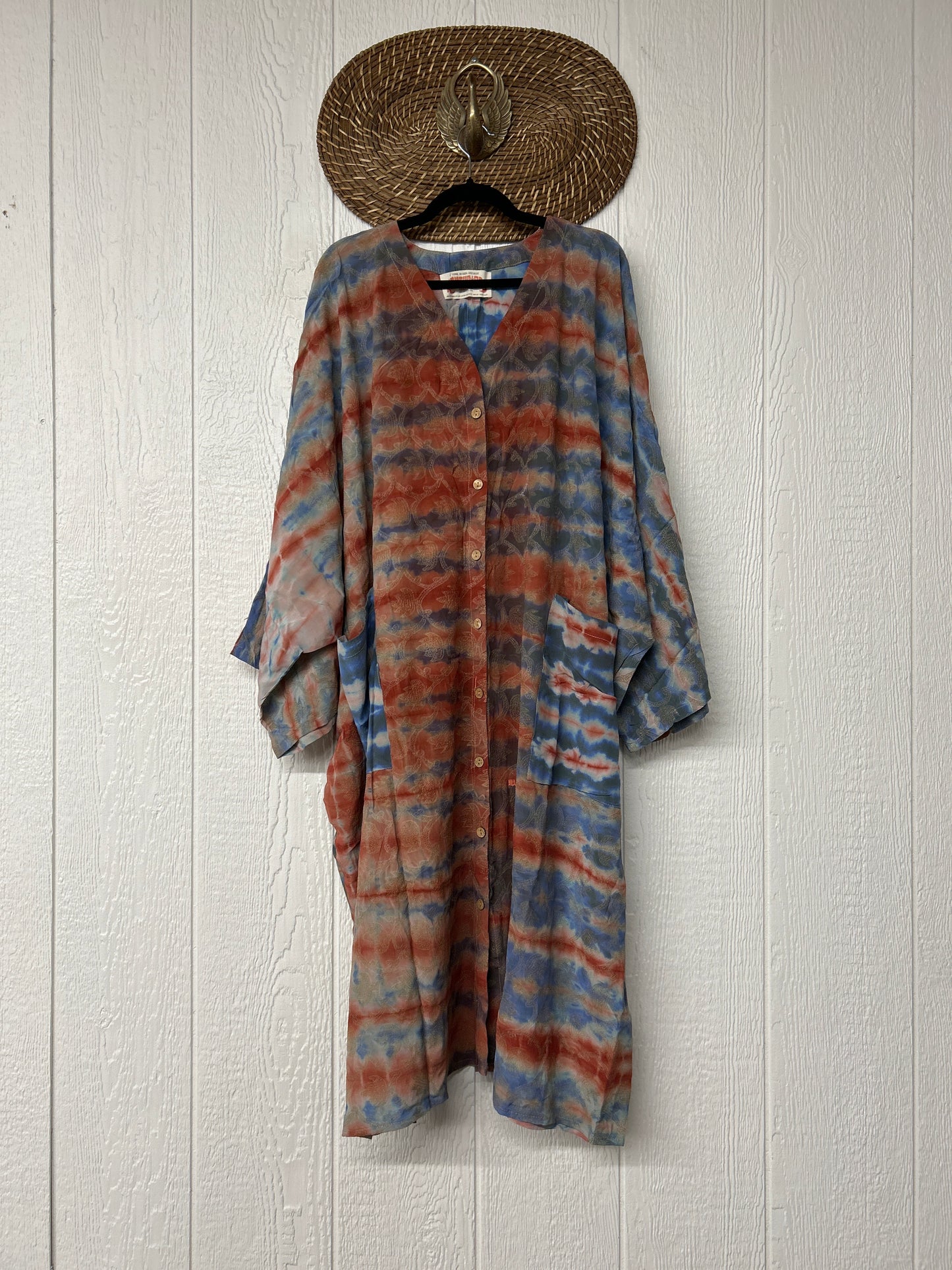 Crepe Sari Gaia Duster Dress 0826 021