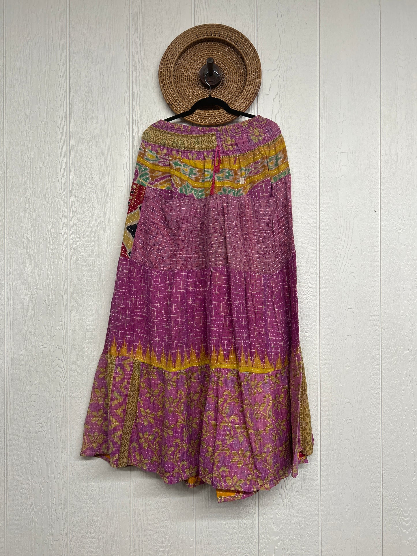Pareo Kantha Lotus Maxi Skirt 0826 076