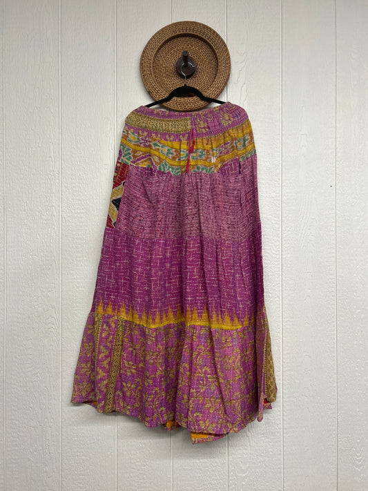 Pareo Kantha Lotus Maxi Skirt 0826 076