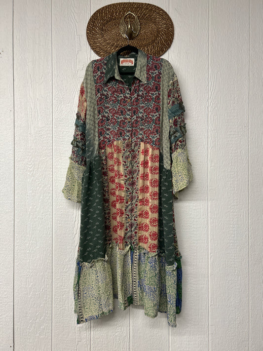 Crepe Sari Rhiannon Duster Dress 0226 083