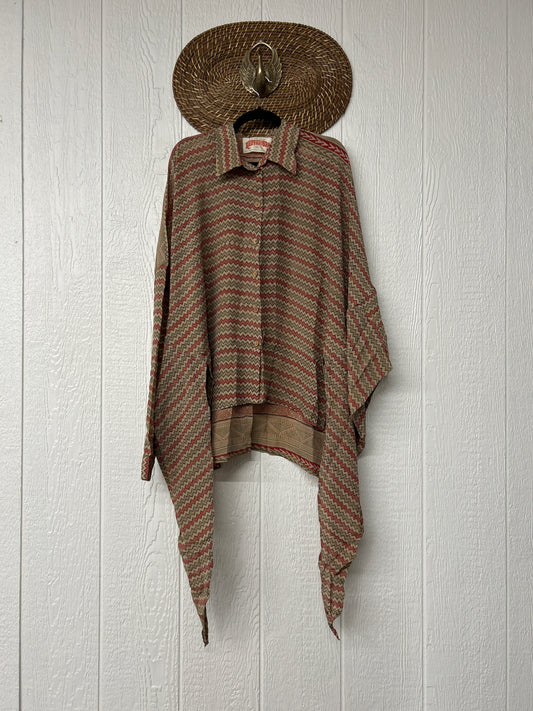 Crepe Sari Nirvana Button Down 1125 116