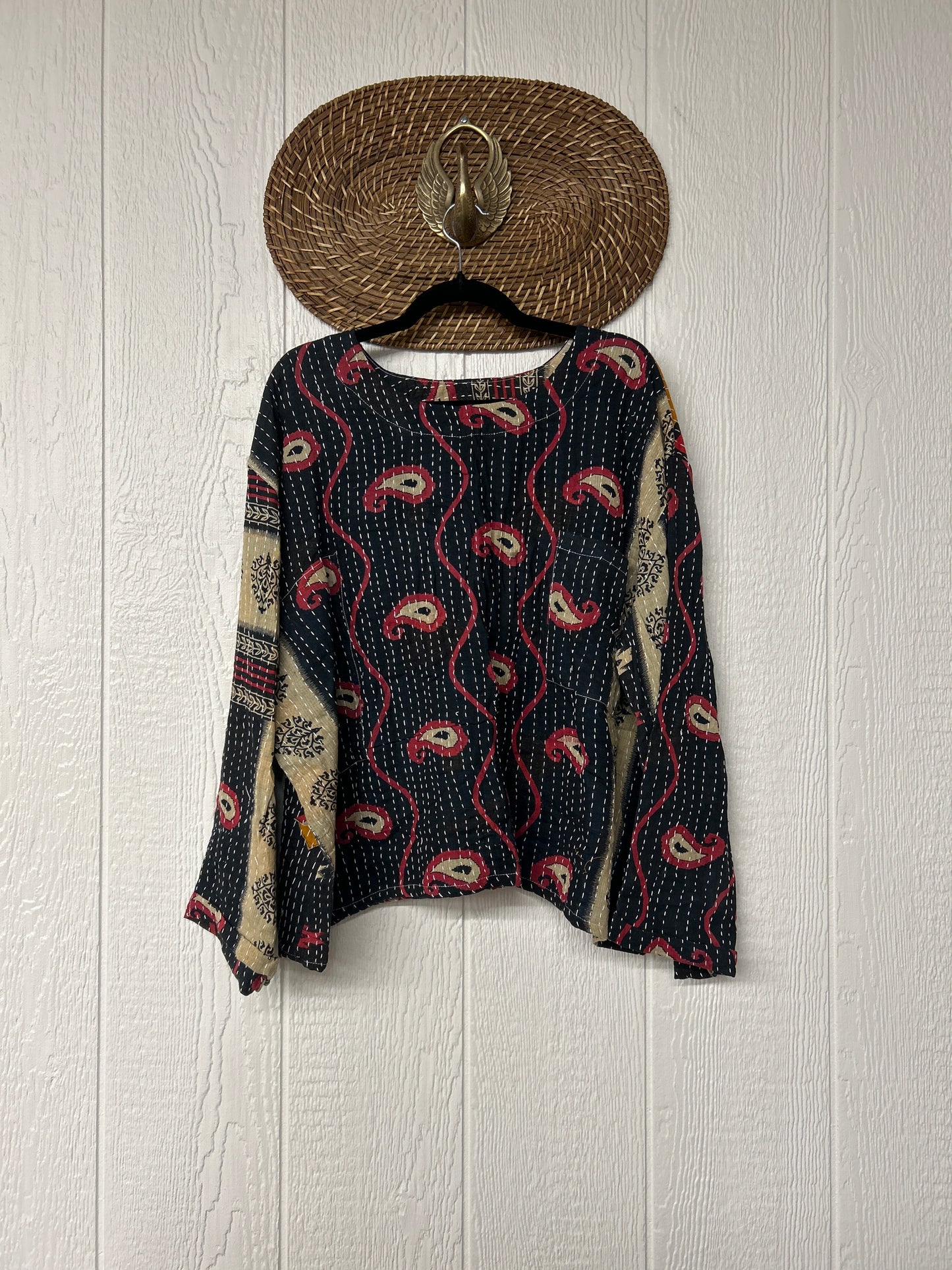 Pareo Kantha Wanderer Pocket Crop Top 0226 136