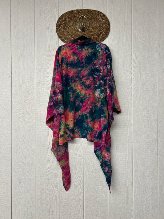 Crepe Sari Summer Nirvana Button Down 0626 020