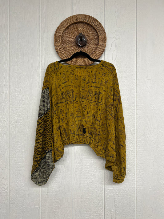 Crepe Sari Luna Crop Top 0126 096