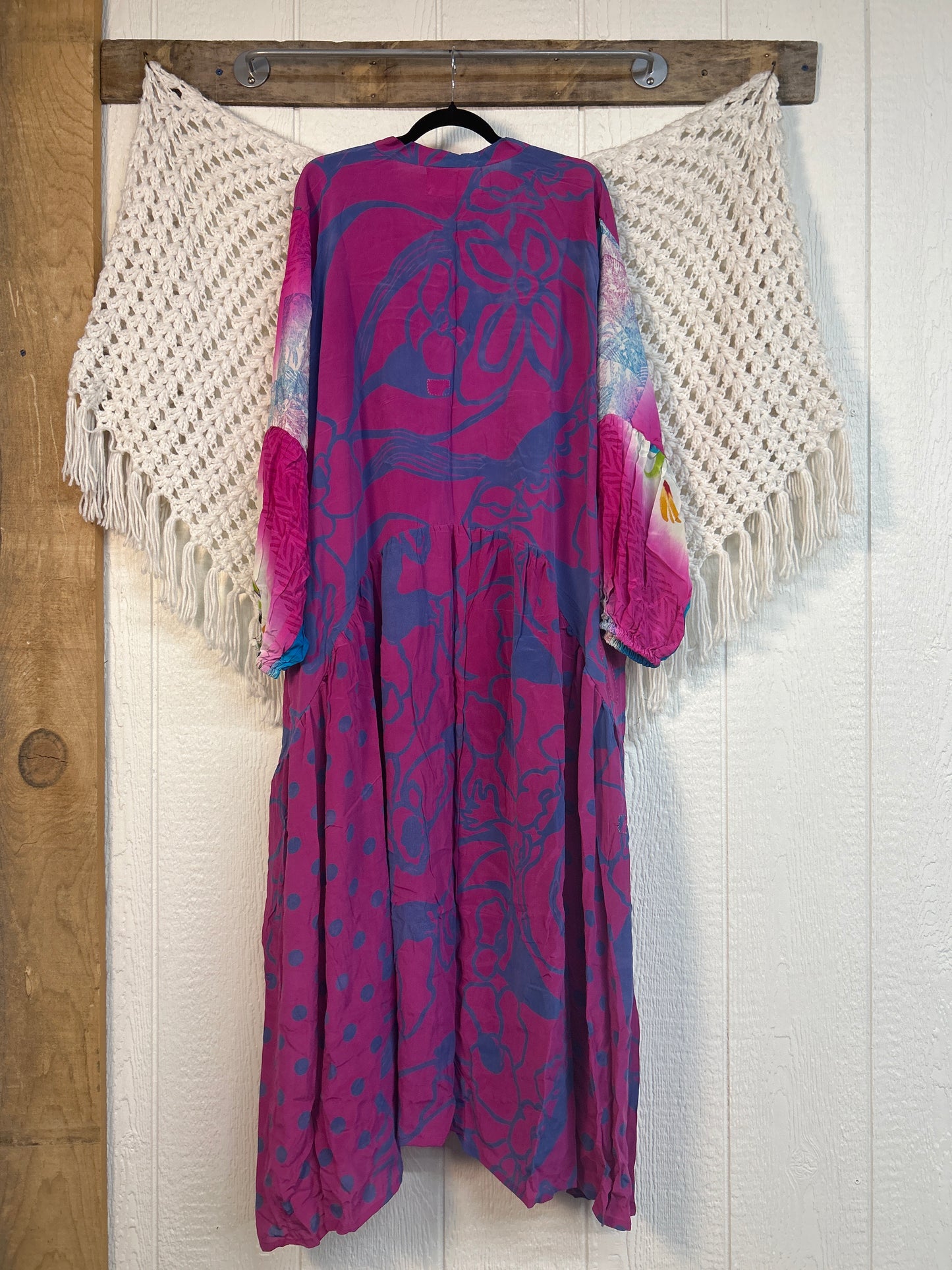 Crepe Sari Evermore Kimono 0326 002