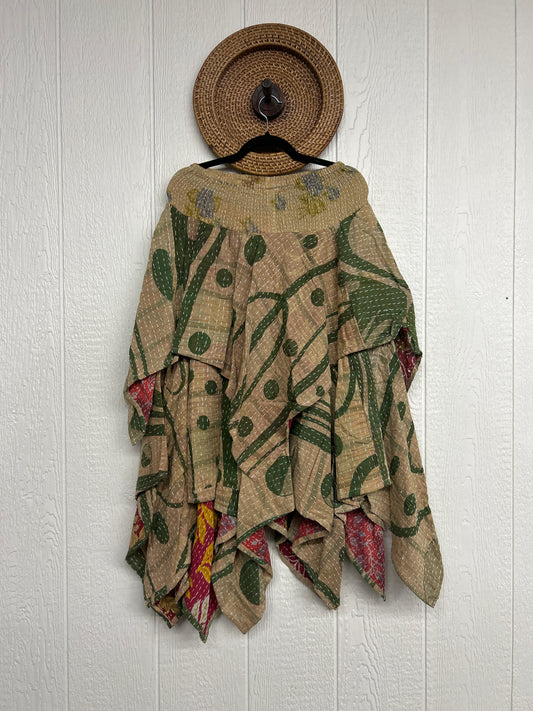 Pareo Kantha Pixie Skirt 0426 118