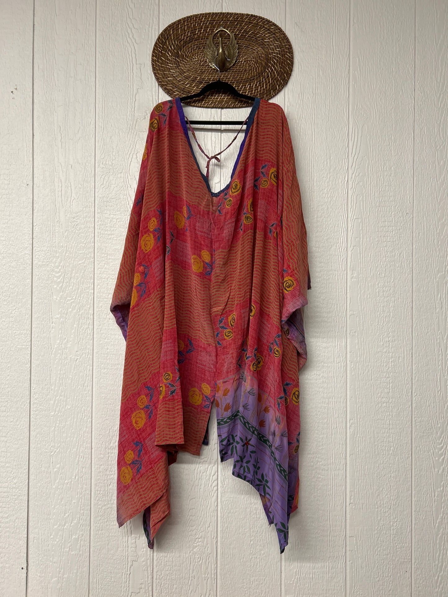 Crepe Sari Orchid Kimono 0626 012