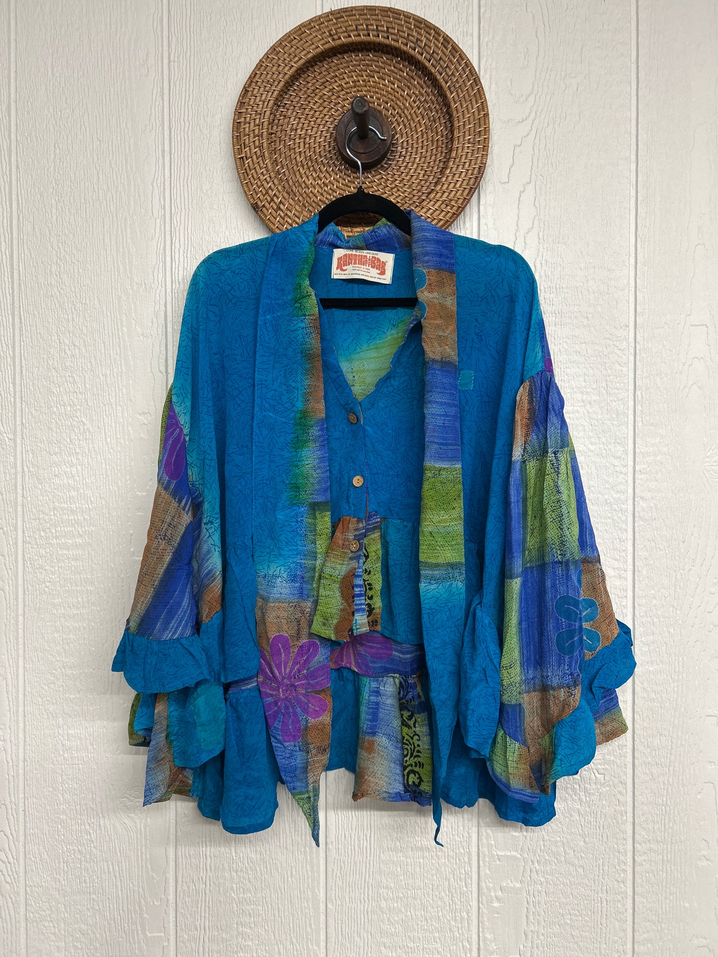 Crepe Sari Wild Rose Top 1225 082