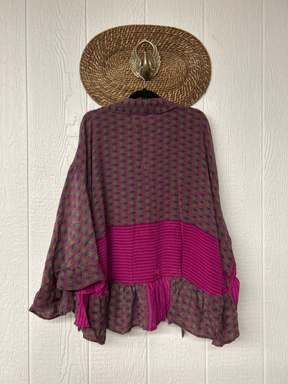 Crepe Sari Wild Rose Top 1225 159