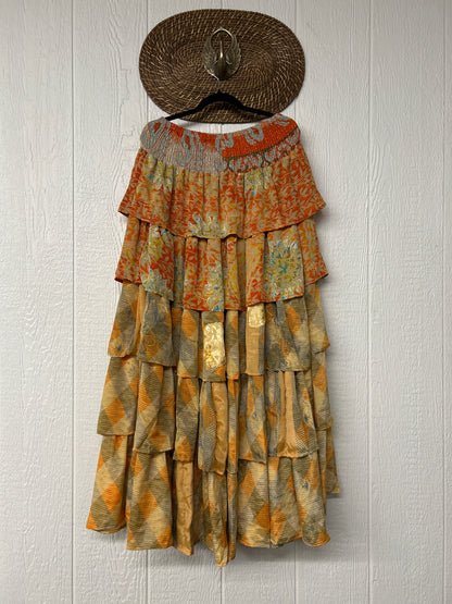 Rasgulla Sari Venus Ruffle Maxi 1125 021