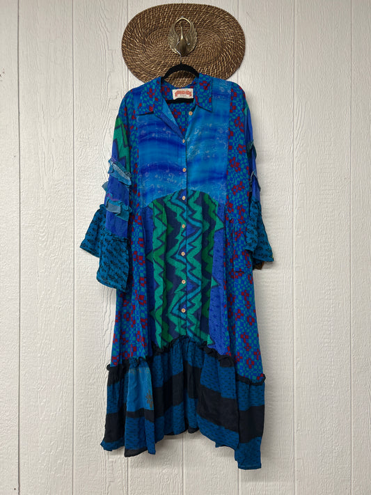 Crepe Sari Rhiannon Duster Dress 0226 037