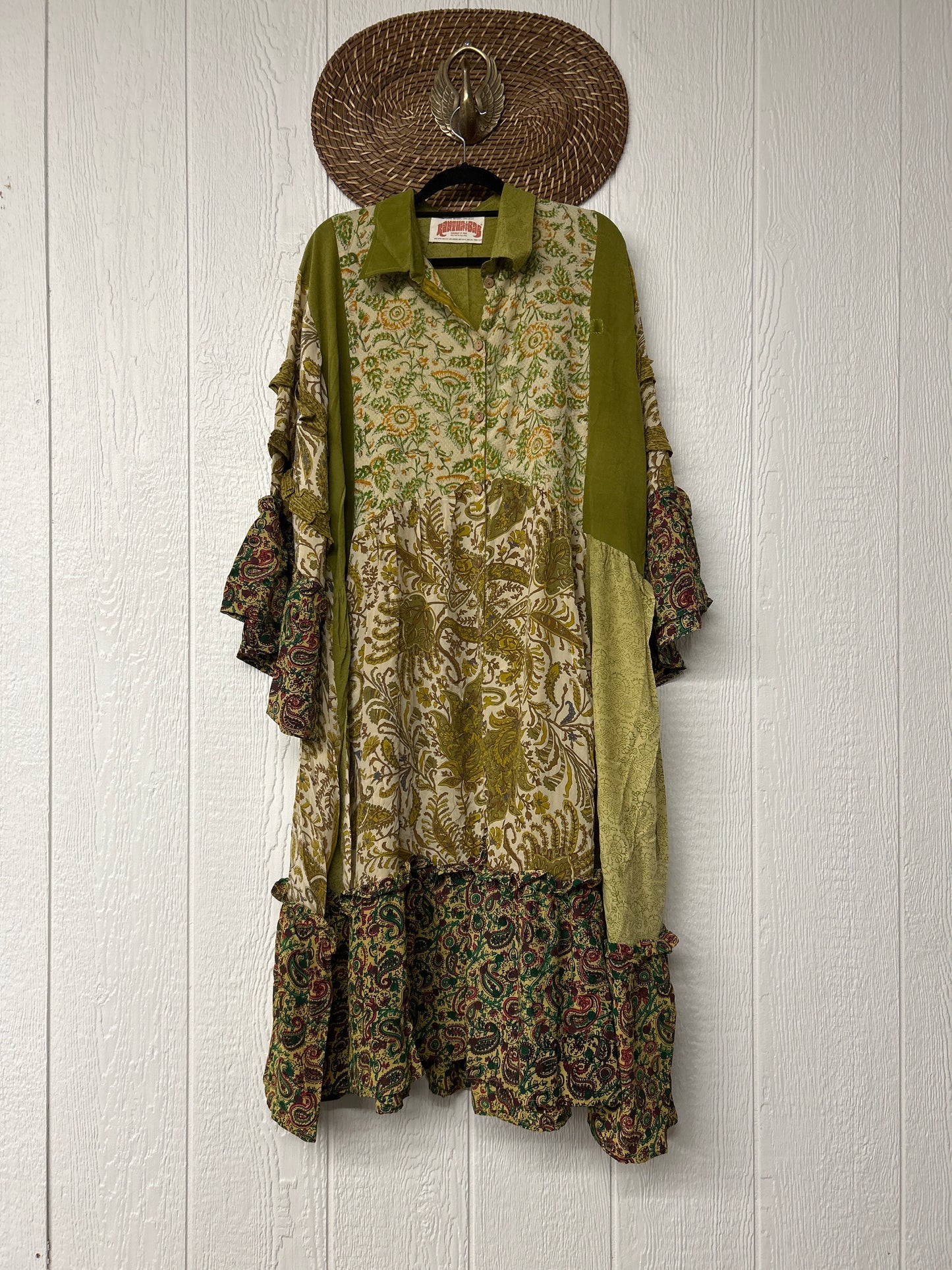 Crepe Sari Rhiannon Duster Dress 0226 018