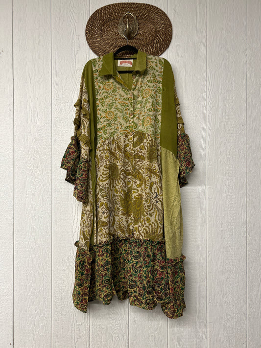 Crepe Sari Rhiannon Duster Dress 0226 018