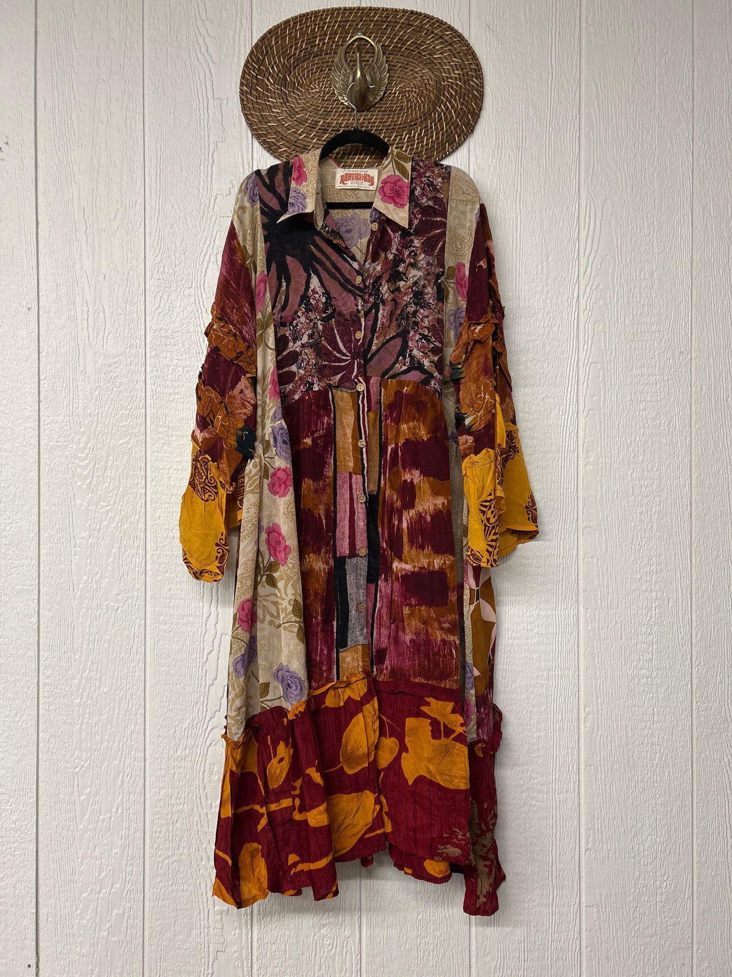 Crepe Sari Rhiannon Duster Dress 0226 006