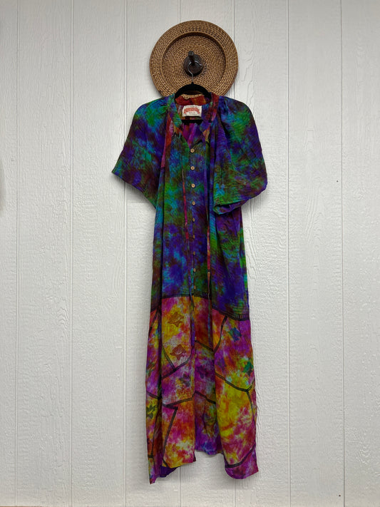 RETAIL Crepe Sari Summer Woodstock Duster 0626 053