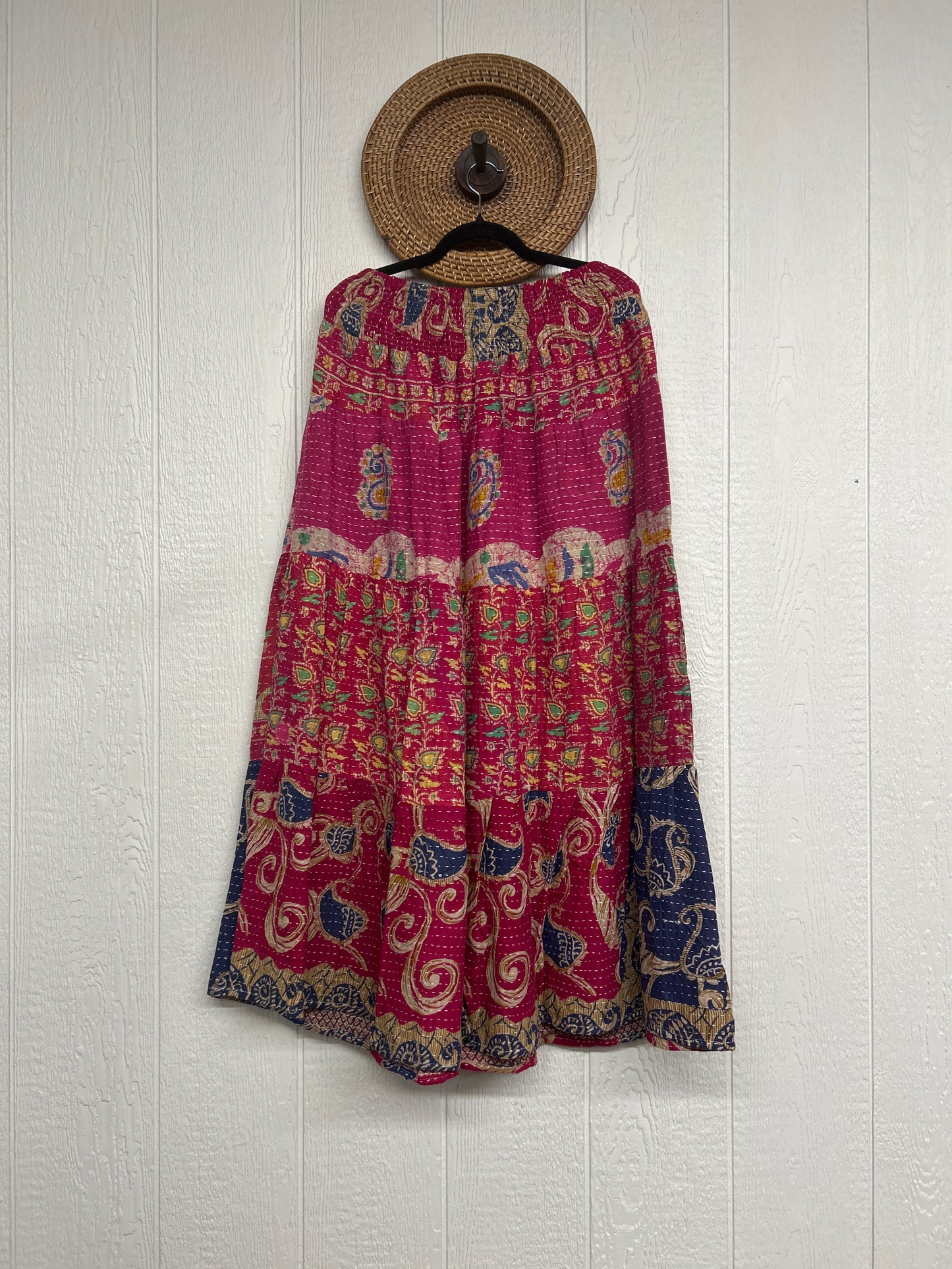 Pareo Kantha Lotus Maxi Skirt 0826 002