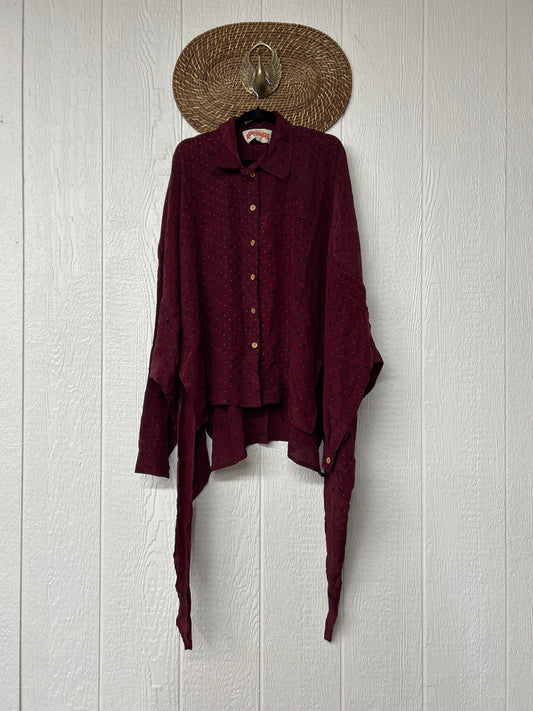 Crepe Sari Nirvana Button Down 1125 161