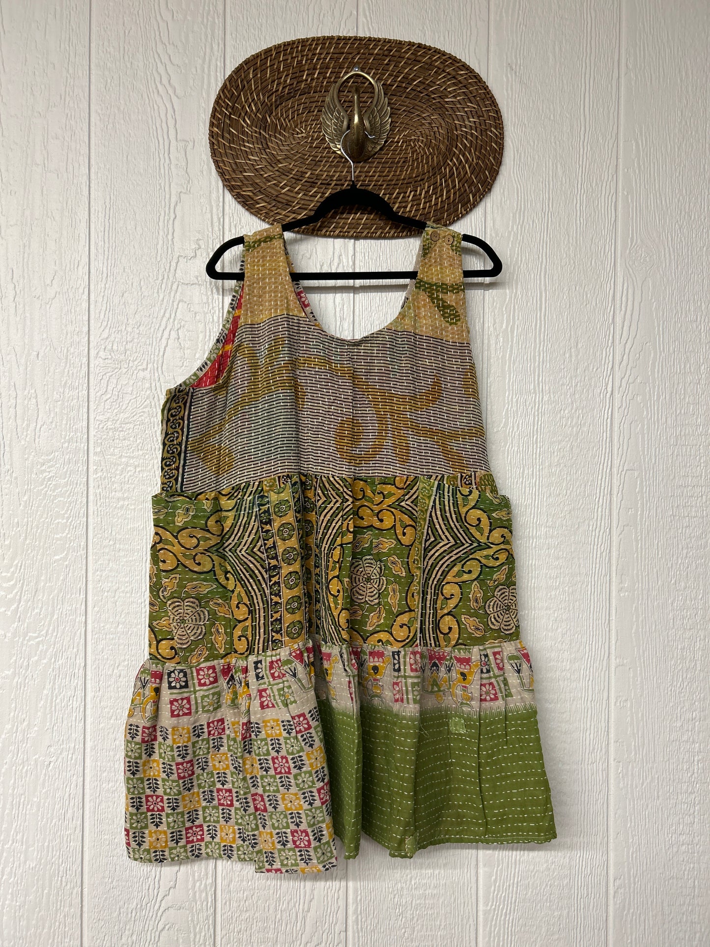 Kantha Meadow Mini Dress 0625 256
