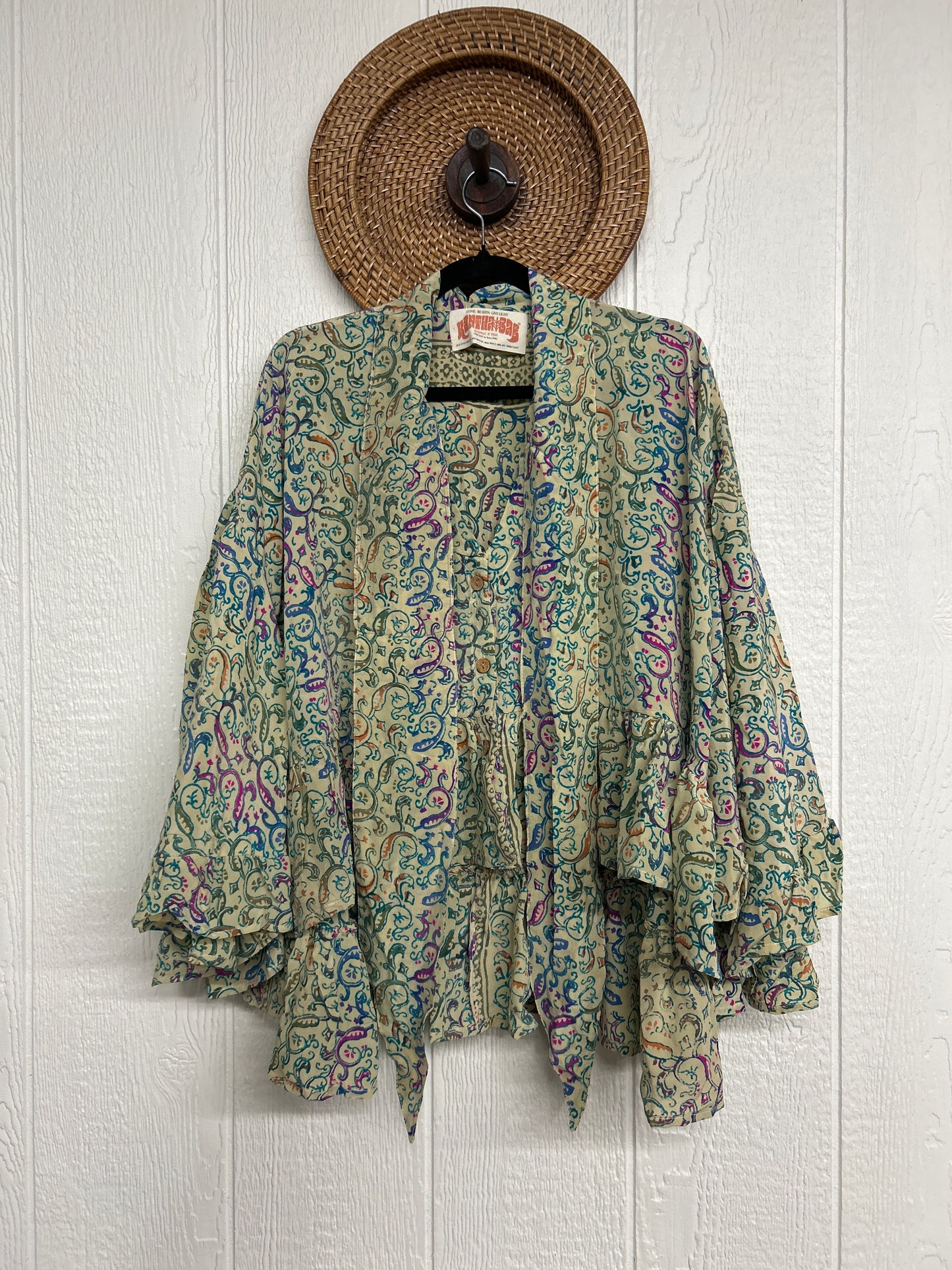 Crepe Sari Wild Rose Top 1225 059